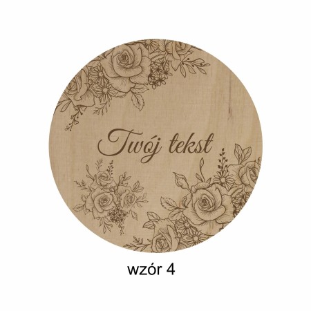 1822-126-414 Magnes na lodówkę, Twój własny tekst,  wzór 4