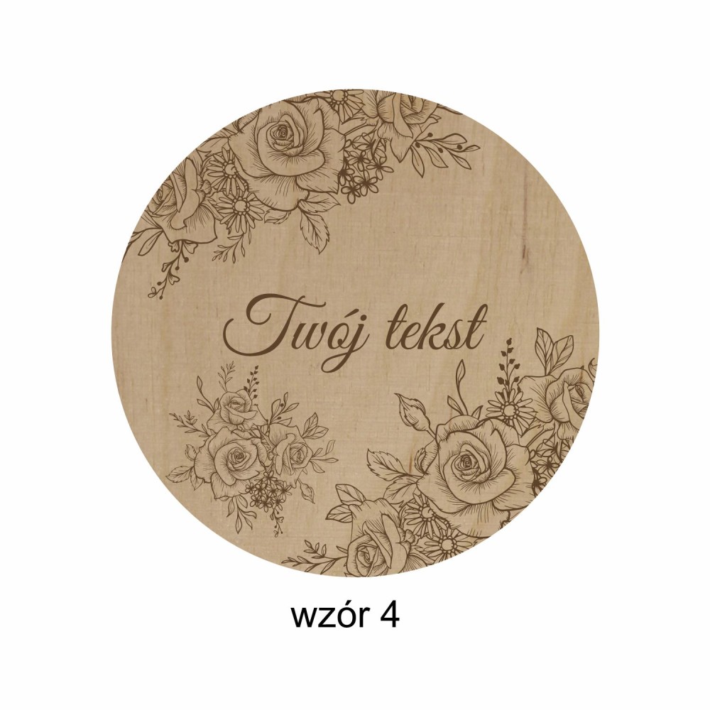 1822-126-414 Magnes na lodówkę, Twój własny tekst,  wzór 4