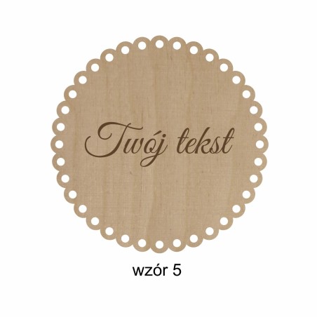 1822-126-414 Magnes na lodówkę, Twój własny tekst,  wzór 5