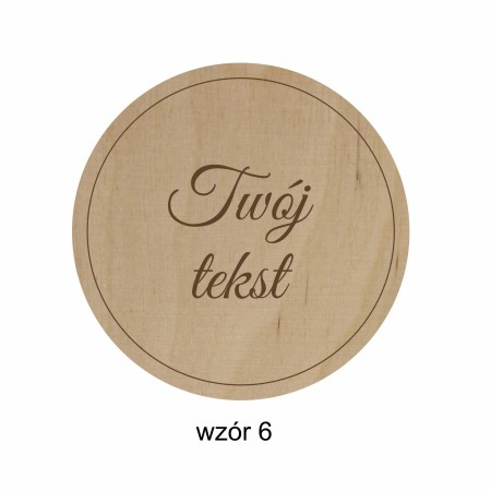 1822-126-414 Magnes na lodówkę, Twój własny tekst,  wzór 6