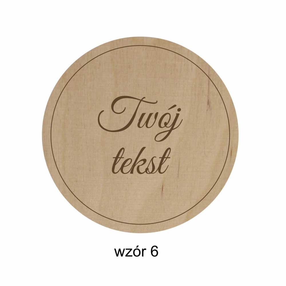 1822-126-414 Magnes na lodówkę, Twój własny tekst,  wzór 6