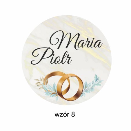 1822-126-414 Magnes na lodówkę, Twój własny tekst,  wzór 8