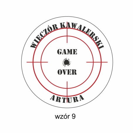 1822-126-414 Magnes na lodówkę, Twój własny tekst,  wzór 9