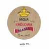 1822-126-414 Magnes na lodówkę, Twój własny tekst,  wzór 15