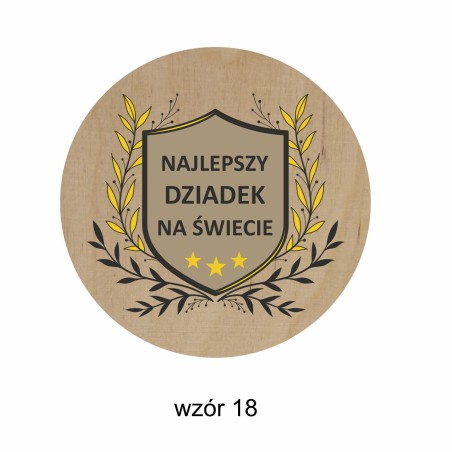 1822-126-414 Magnes na lodówkę, Twój własny tekst,  wzór 18