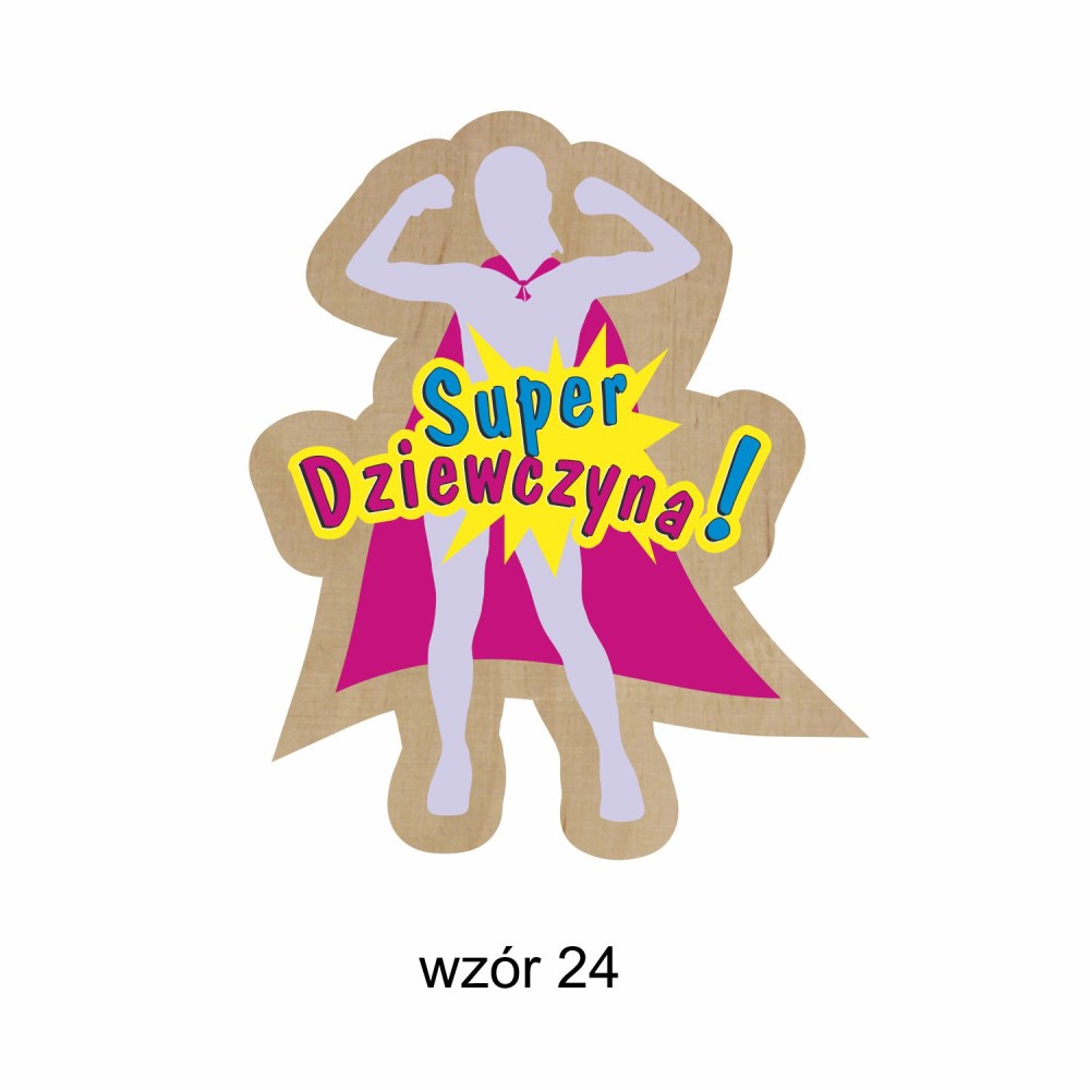 1822-126-414 Magnes na lodówkę, Twój własny tekst,  wzór 24