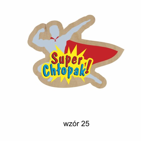 1822-126-414 Magnes na lodówkę, Twój własny tekst,  wzór 25