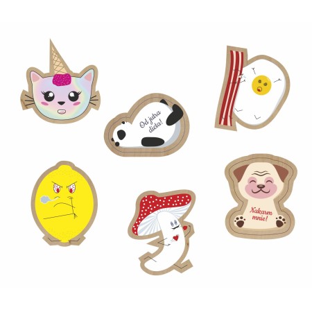 1822-126-485 Magnes na lodówkę, różne wzory