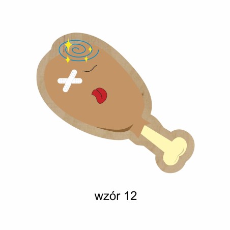 1822-126-485 Magnes na lodówkę, różne wzory - wzór 12