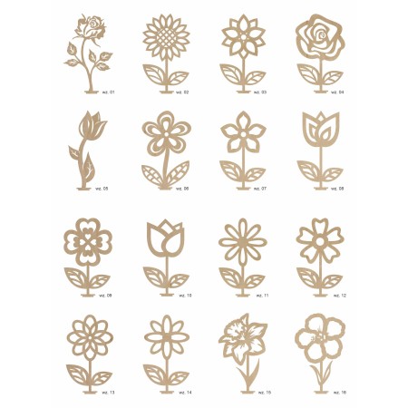 1822-126-400 Pudełko na cukierki, Upominek,  Kwiat box - wszystkie wzory