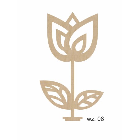 1822-126-400 Pudełko na cukierki, Upominek,  Kwiat box - wzór nr 8