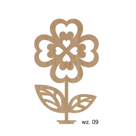 1822-126-400 Pudełko na cukierki, Upominek,  Kwiat box - wzór nr 9