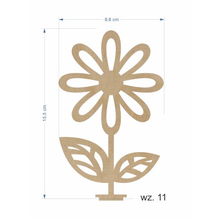 1822-126-400 Pudełko na cukierki, Upominek,  Kwiat box - wzór nr 11 wymiary