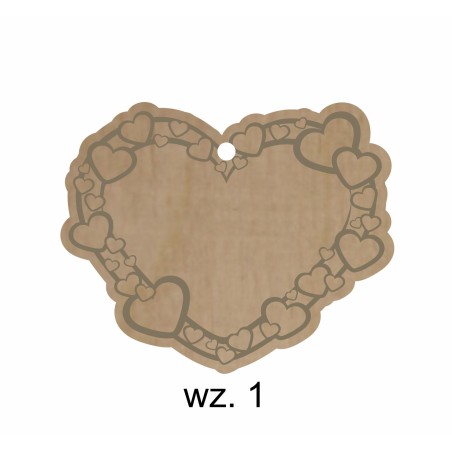 1822-126-441 Zawieszki serduszka - wzór 1
