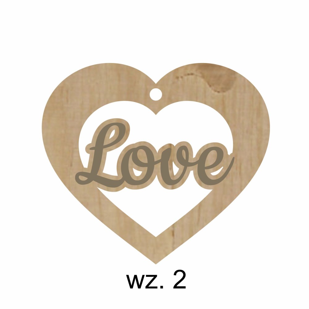 1822-126-441 Zawieszki serduszka - wzór 2