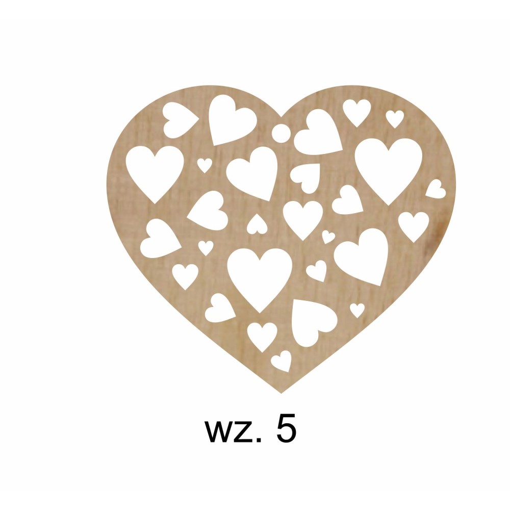 1822-126-441 Zawieszki serduszka - wzór 5