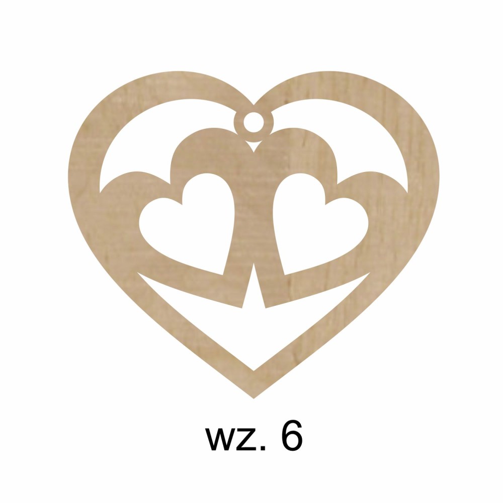 1822-126-441 Zawieszki serduszka - wzór 6