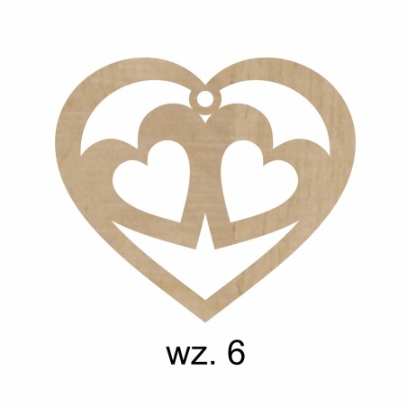 1822-126-441 Zawieszki serduszka - wzór 6