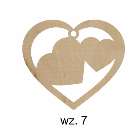 1822-126-441 Zawieszki serduszka - wzór 7