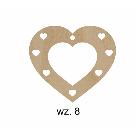 1822-126-441 Zawieszki serduszka - wzór 8