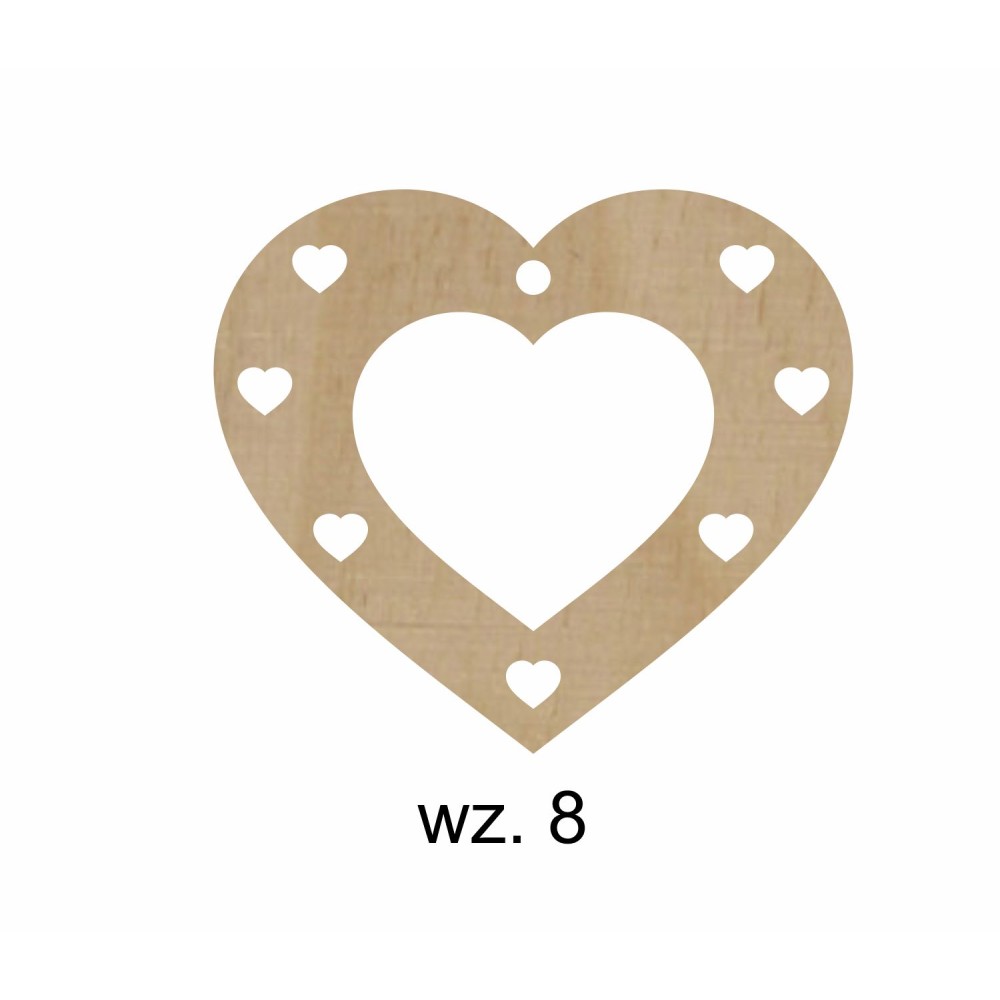 1822-126-441 Zawieszki serduszka - wzór 8