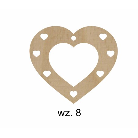 1822-126-441 Zawieszki serduszka - wzór 8