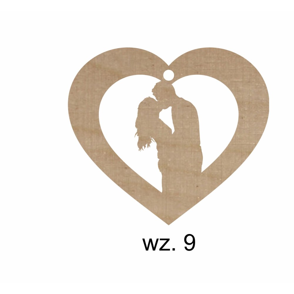 1822-126-441 Zawieszki serduszka - wzór 9