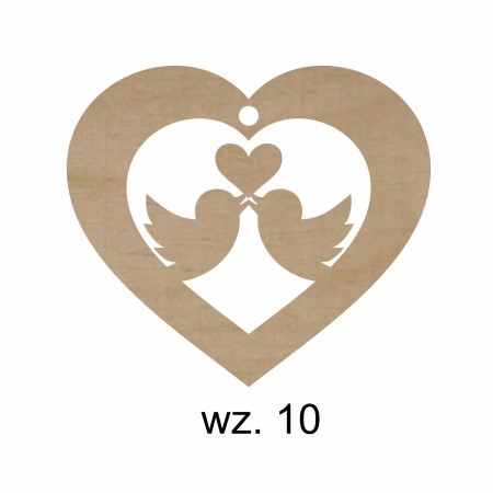 1822-126-441 Zawieszki serduszka - wzór 10