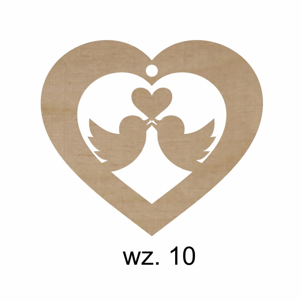 1822-126-441 Zawieszki serduszka - wzór 10