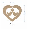 1822-126-441 Zawieszki serduszka - wzór 10 wymiary