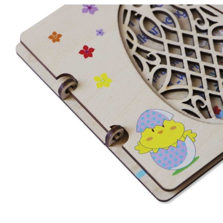 1822-126-460 Kartka składana z życzeniami, z zawieszką - wzór 2