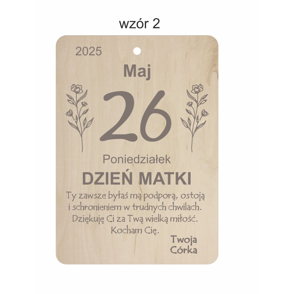 1822-126-477 Kartka z kalendarza - wzór 2