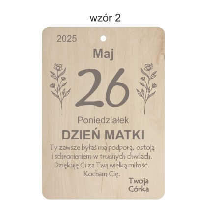 1822-126-477 Kartka z kalendarza - wzór 2