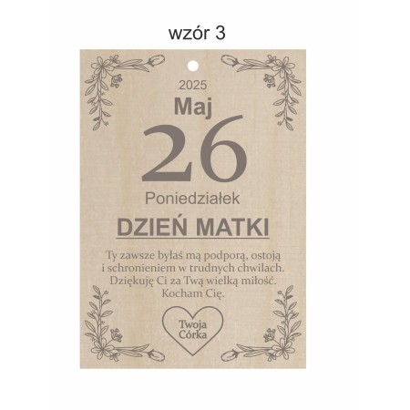 1822-126-477 Kartka z kalendarza - wzór 3