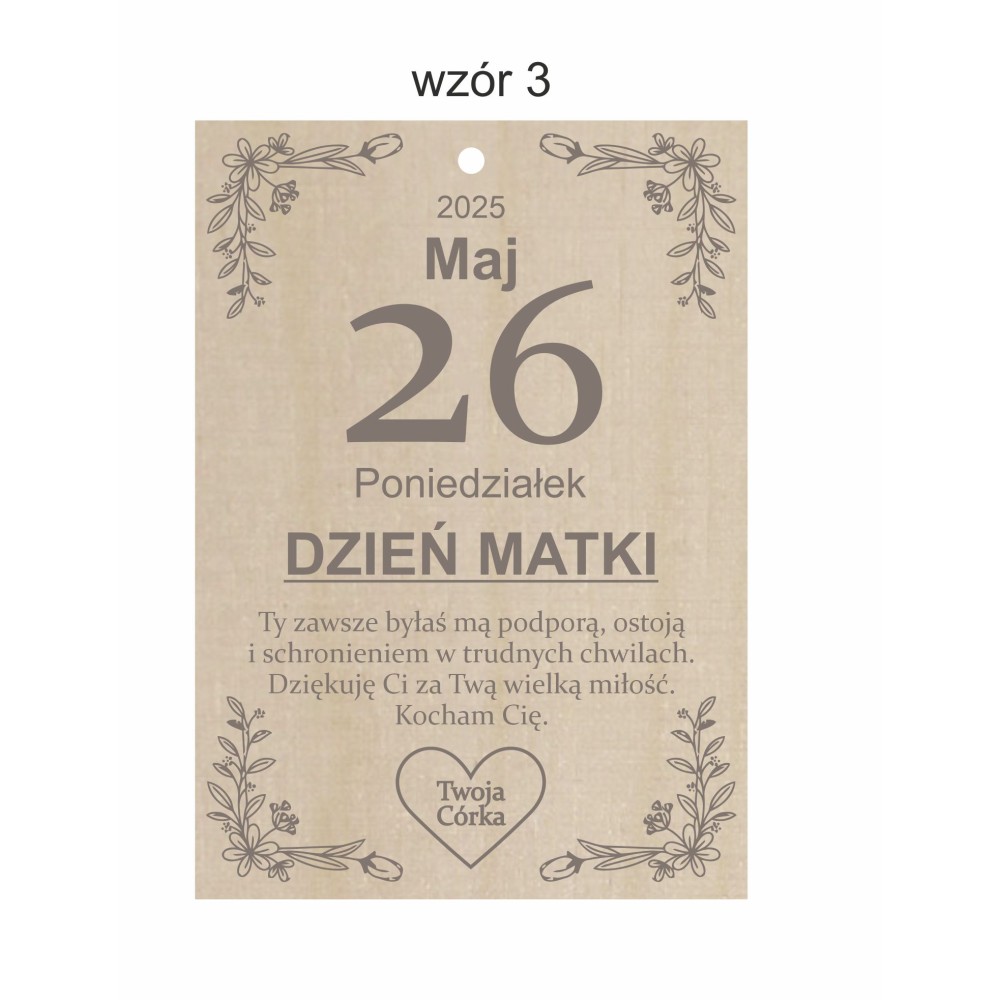 1822-126-477 Kartka z kalendarza - wzór 3