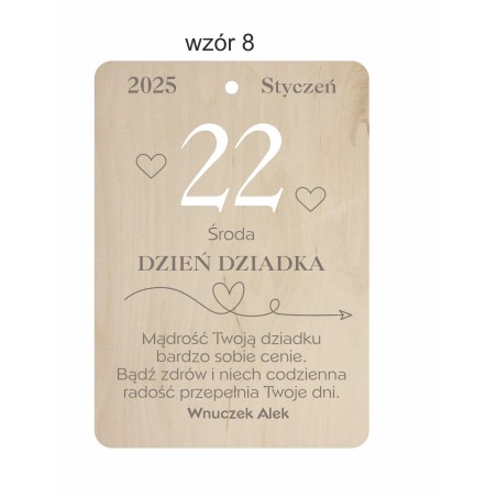 1822-126-477 Kartka z kalendarza - wzór 8