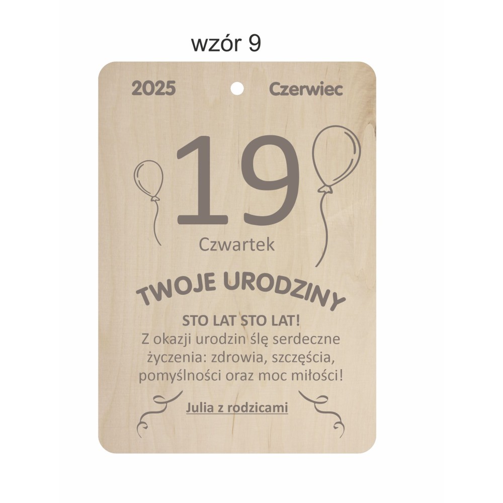 1822-126-477 Kartka z kalendarza - wzór 9
