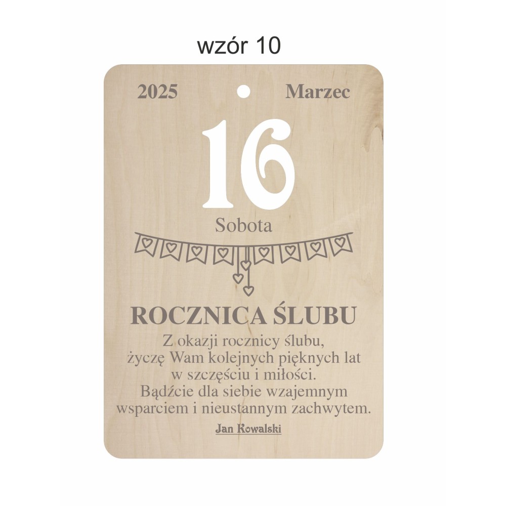 1822-126-477 Kartka z kalendarza - wzór 10