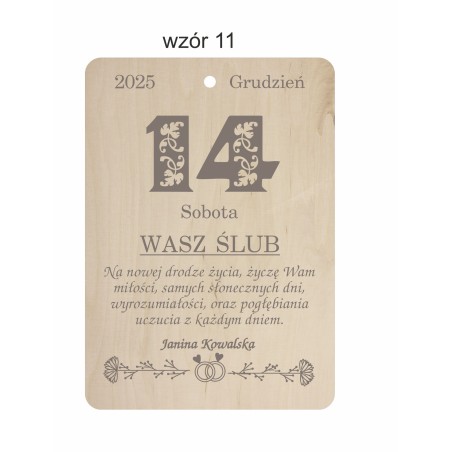 1822-126-477 Kartka z kalendarza - wzór 11