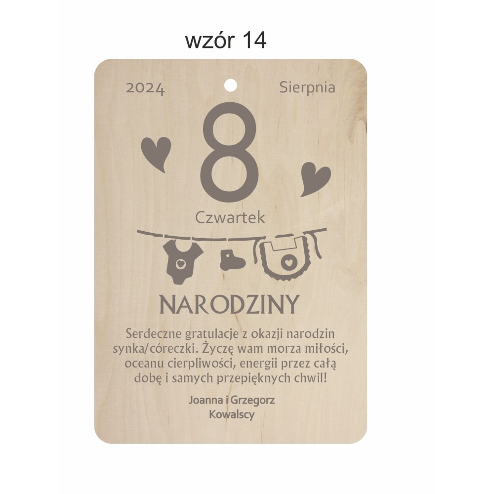 1822-126-477 Kartka z kalendarza - wzór 14