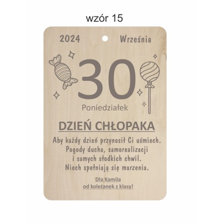 1822-126-477 Kartka z kalendarza - wzór 15