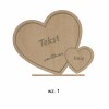 1822-126-440 Ozdoba stojąca - serduszka i napisy na podstawce - wzór 1