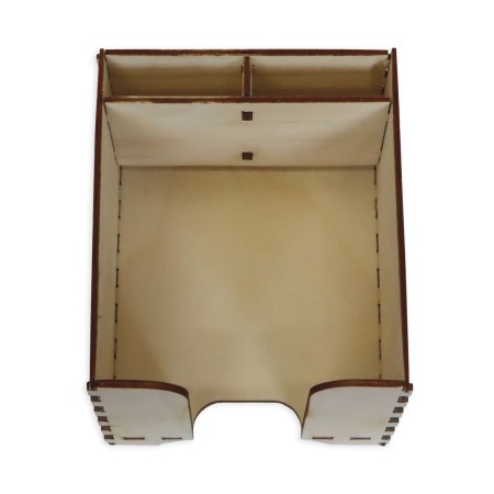 1822-126-406 Pojemnik na karteczki z przegródkami - widok z góry