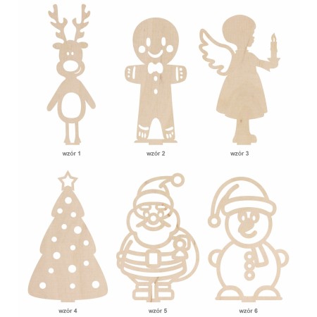1822-126-432 Ozdoba stojąca - bożonarodzeniowa, wszystkie wzory