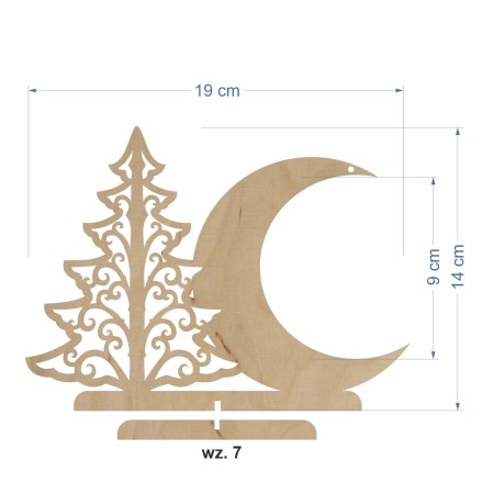 1822-126-435 Stojak na bombkę, wymiary - wzór nr 7