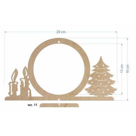 1822-126-435 Stojak na bombkę, wymiary - wzór nr 11