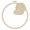 1822-126-428 Obręcz do łapacza snów ze wzorem, imieniem - wzór 2