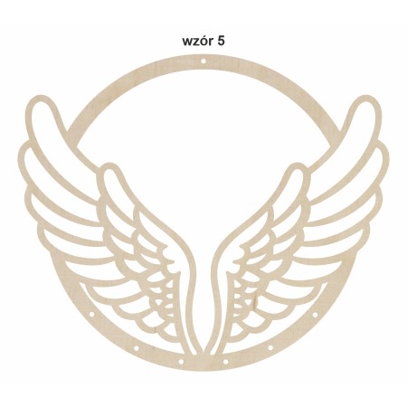 1822-126-428 Obręcz do łapacza snów ze wzorem, imieniem - wzór 5