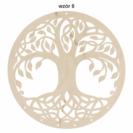 1822-126-428 Obręcz do łapacza snów ze wzorem, imieniem - wzór 8