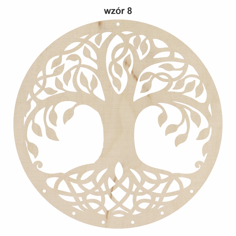 1822-126-428 Obręcz do łapacza snów ze wzorem, imieniem - wzór 8